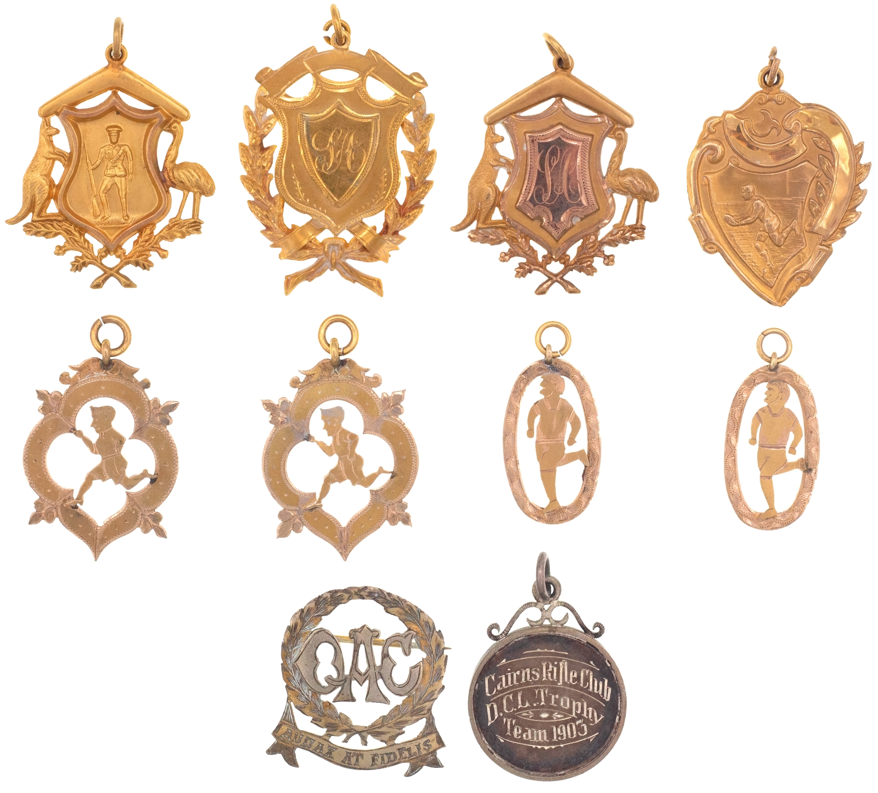 Family Group of Queensland Sporting Medals, 1917 - 1930, VF
