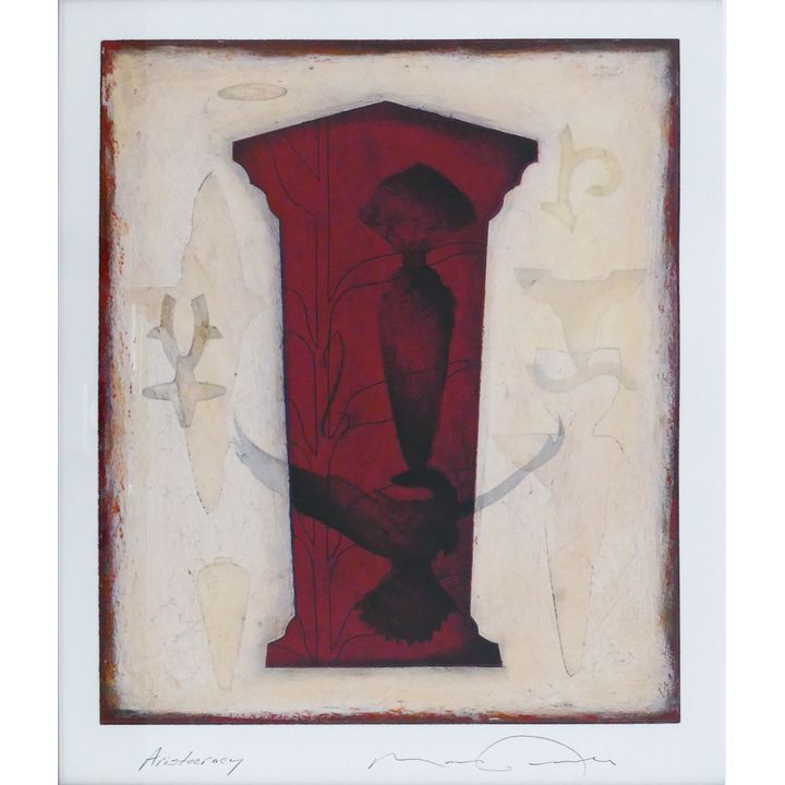 Mark Rediske ''Aristocracy'' Mixed Media Encaustic Gallery Framed 33''x29''