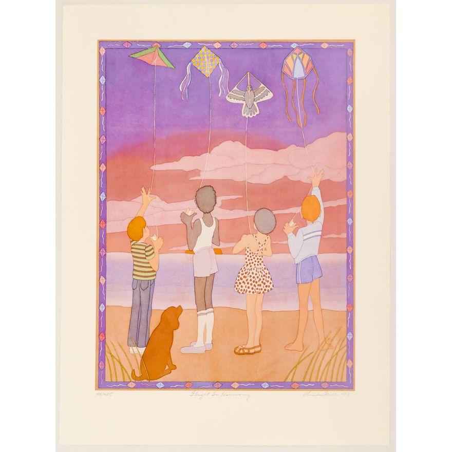 Linda Thille ''Flight of the Harmony'' S/N 1993 Print Sheet