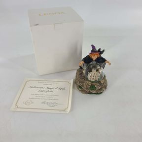 2003 Lenox Halloween's Magical Spell Snow globe