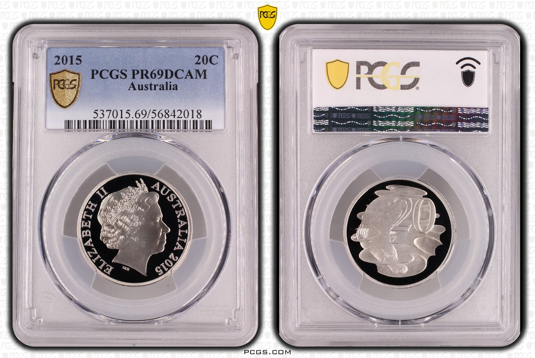 Twenty Cent, 2015, PR69DCAM