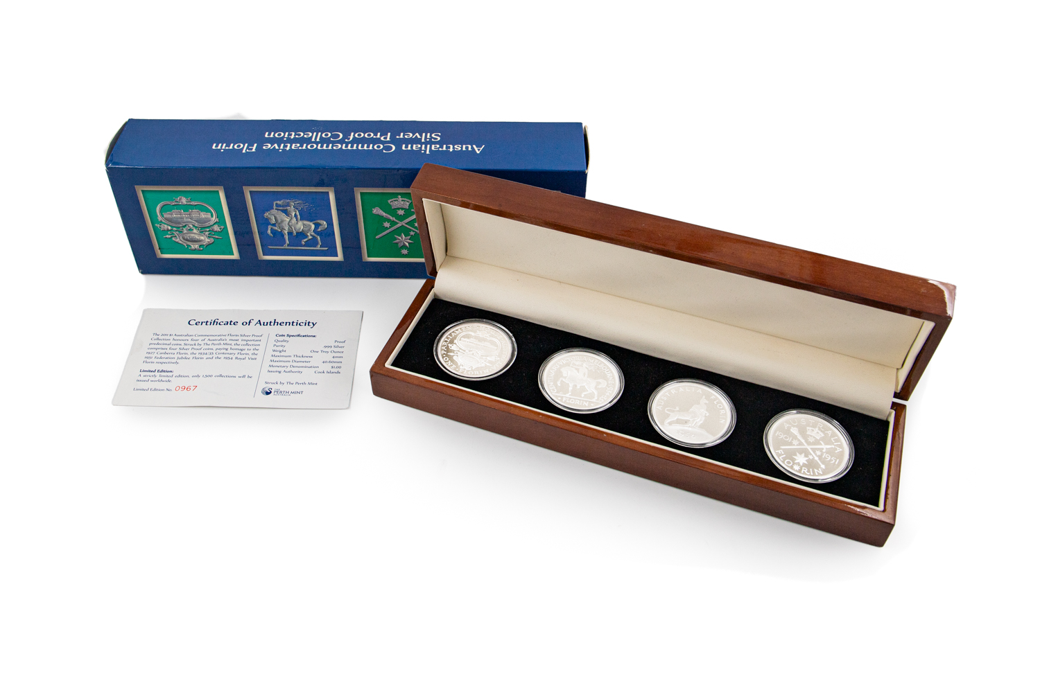 Cook Islands, George VI, Perth Mint, Florin (Dollar), 2011, FDC