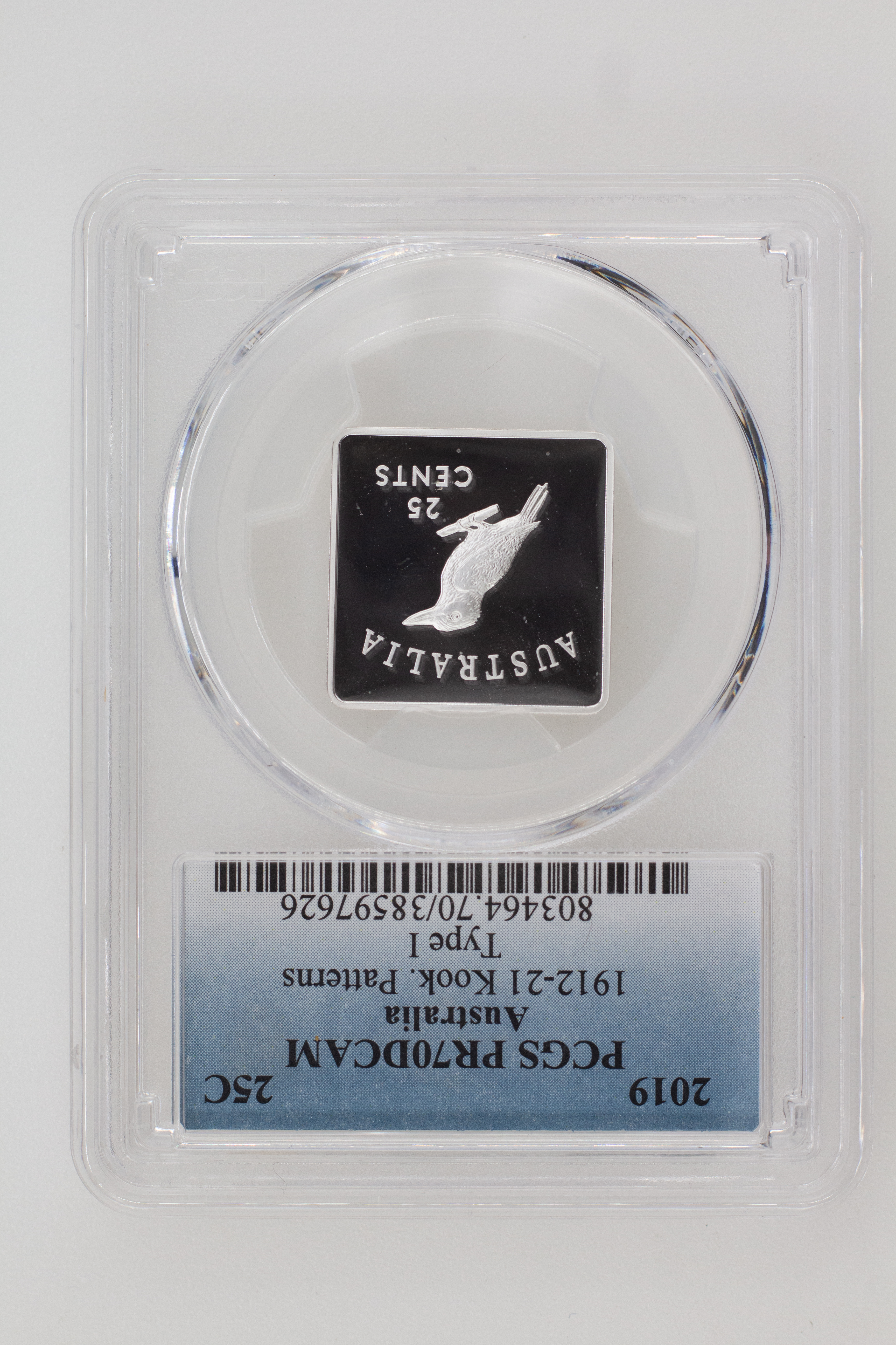 2019 Australia Five Cent, 5c Silver Proof 1912-21 Kook. Patterns Type I PCGS - PR70DCAM POP 5/0 -626