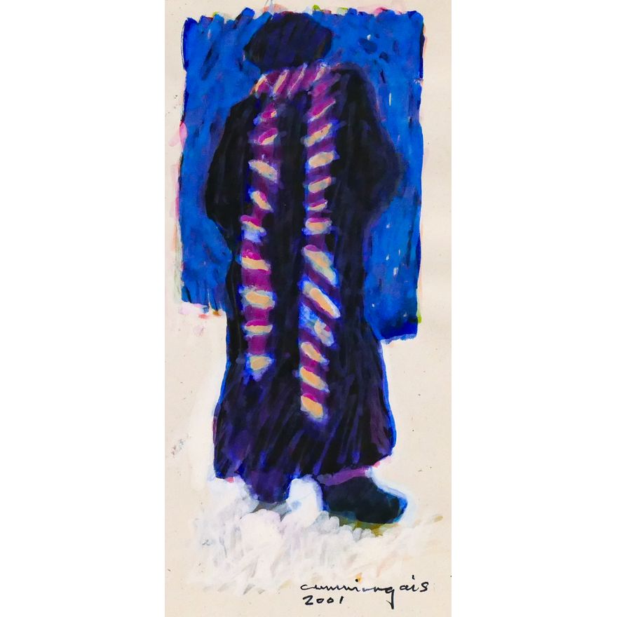 William Cumming ''Figure with Scarf'' 2001 Tempera