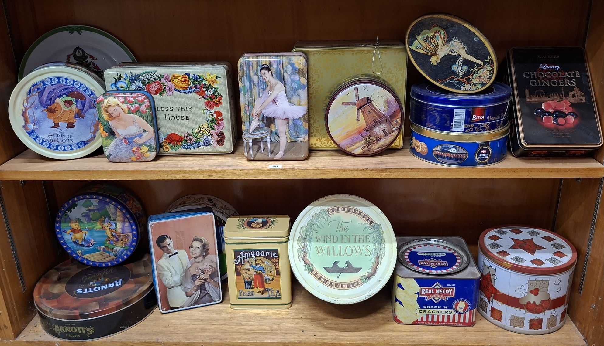 56 · ASSORTED TINS