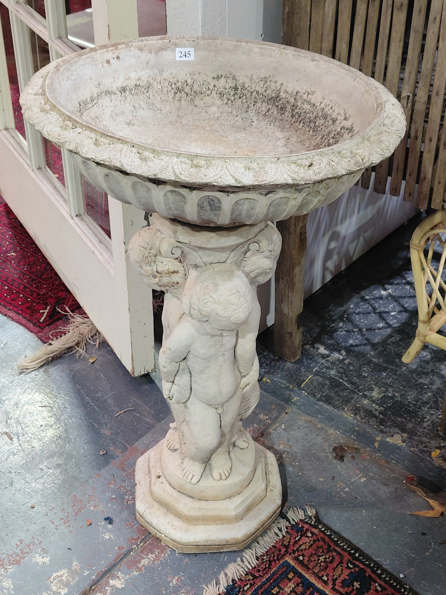 245 · CONCRETE GARDEN BIRDBATH