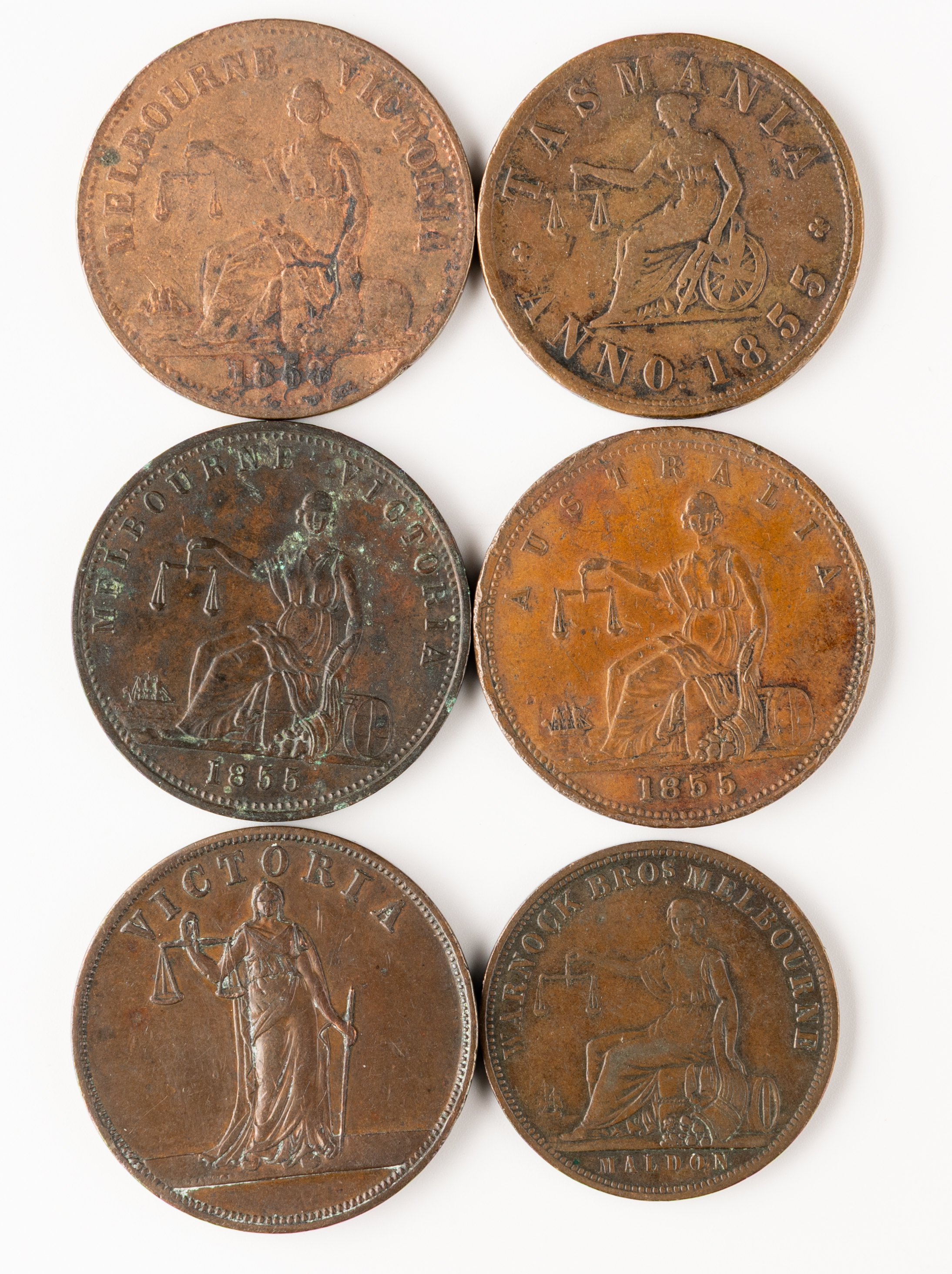 Penny, 1855 - 1863, VG - gVF