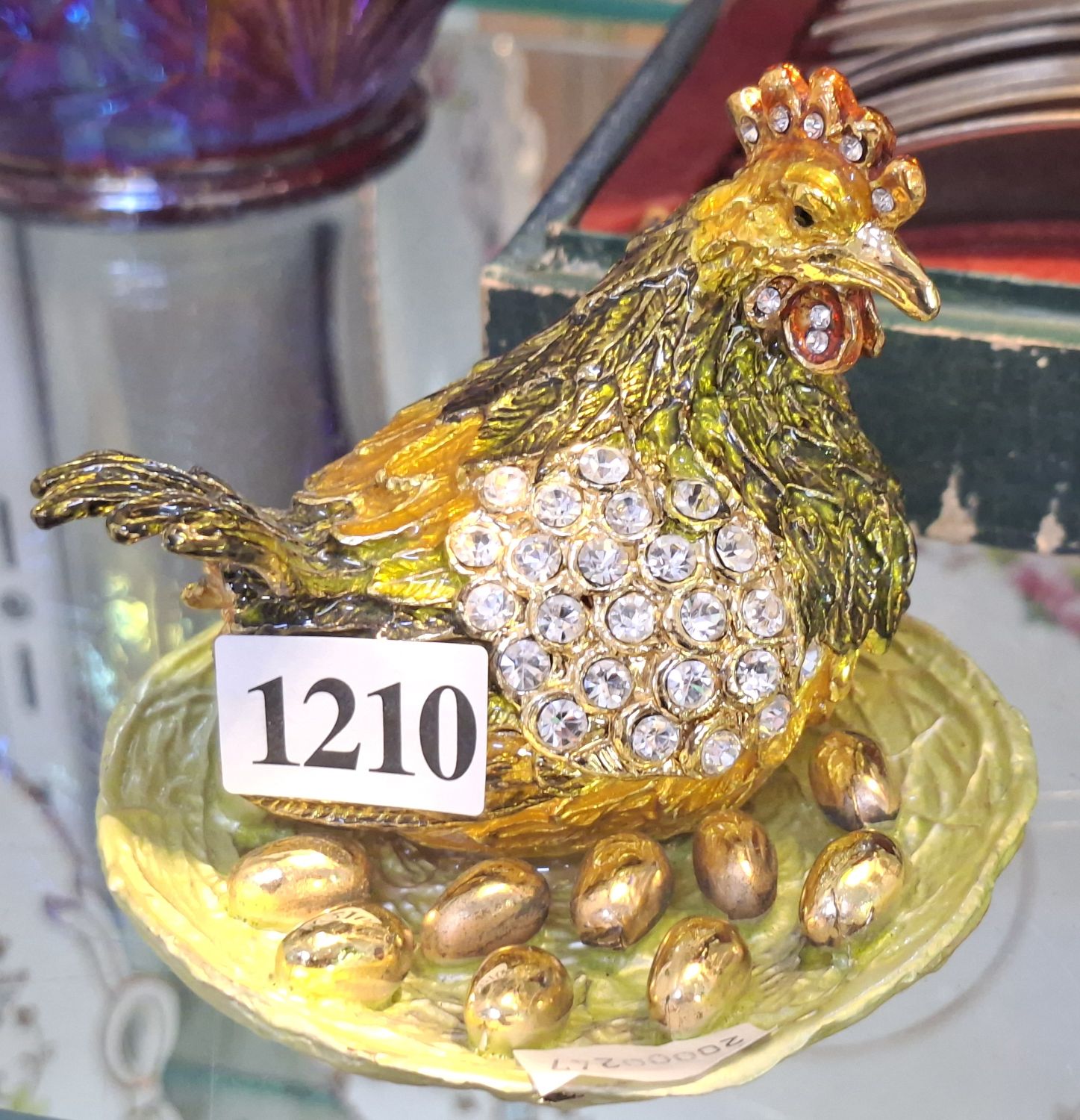 1210 · LARGE BEJEWELLED TRINKET