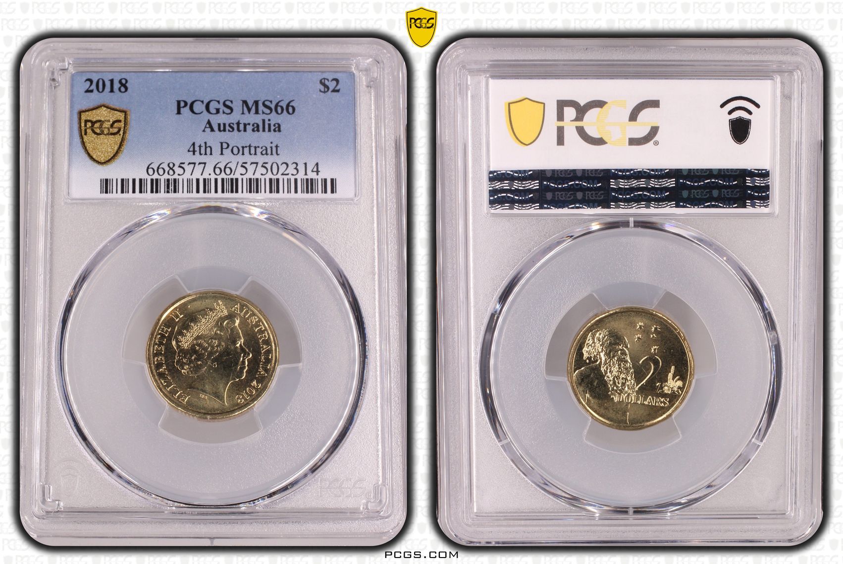 4th Portrait, Two Dollar, 2018, PCGS MS66