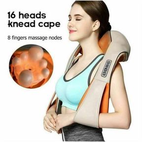 4D Neck Back Shoulder Massager with Heat Deep Kneading Massage Pillow | DEFECTIVE