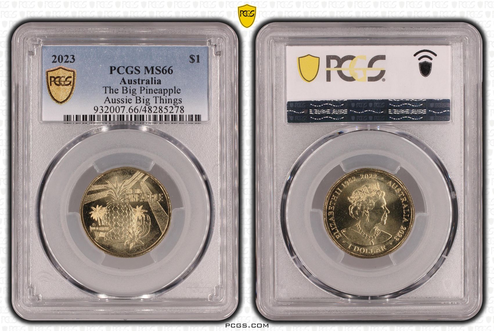 The Big Pineapple Aussie Big Things, One Dollar, 2023, PCGS MS66