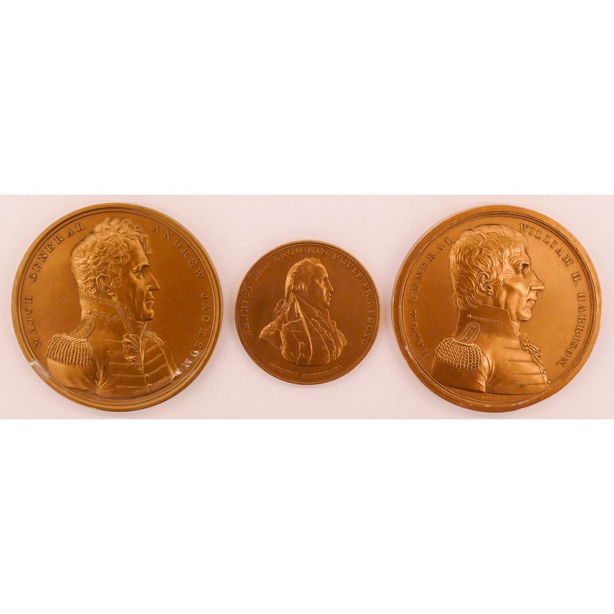3pc Medallic Art Co. Bronze Medals.