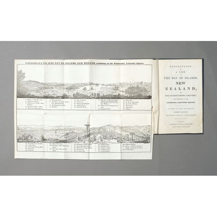 Robert Burford 'Description of a view of the Bay of Islands, New Zealand'