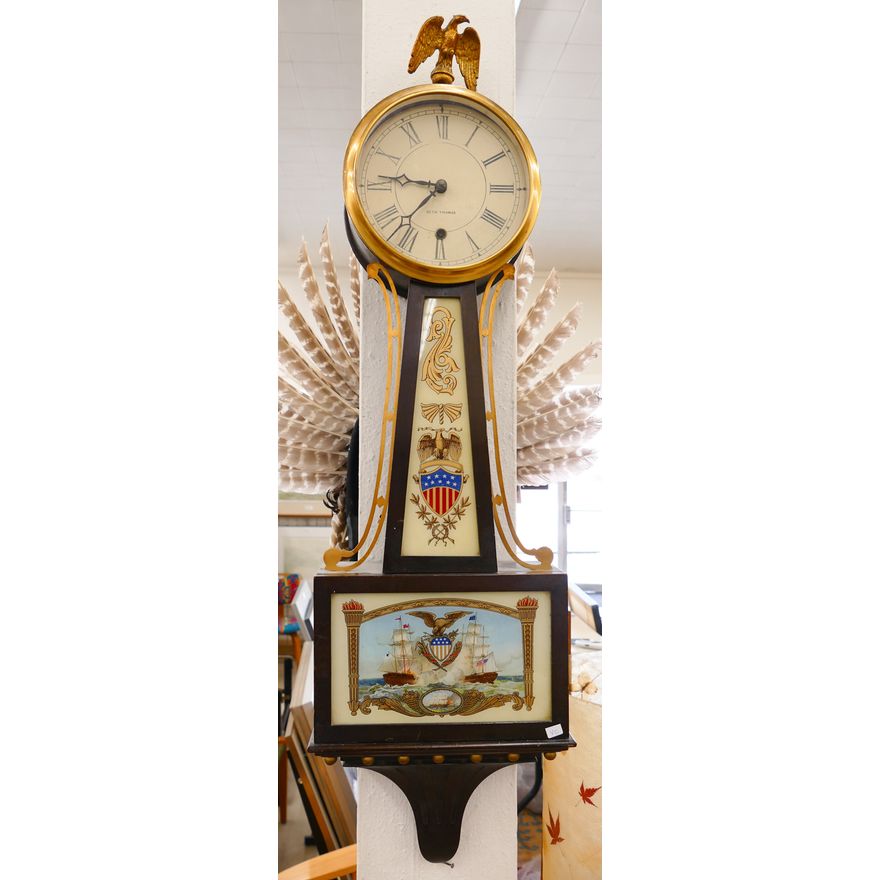 Seth Thomas 'Patriotic' Banjo Clock- 36''