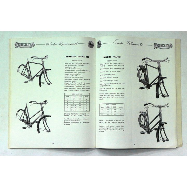 CATALOGUE - PHILLIPS 1934 & 1936 - Phillips Cycle Fitments