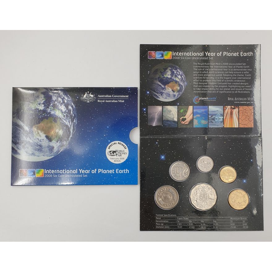 Planet Earth Unc. Coin Set - 2008