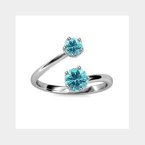 Crystalize 925 Silver December Birthstone Ring with Swarovski Crystals - Swarovski Crystal- Bar 9900957252105- 51737/153