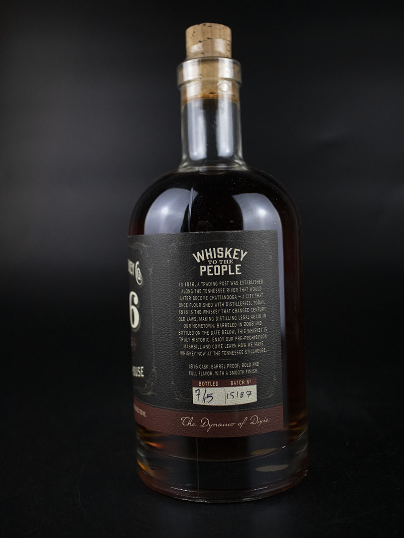 chattanooga whiskey co. 1816 reserve handcrafted whiskey