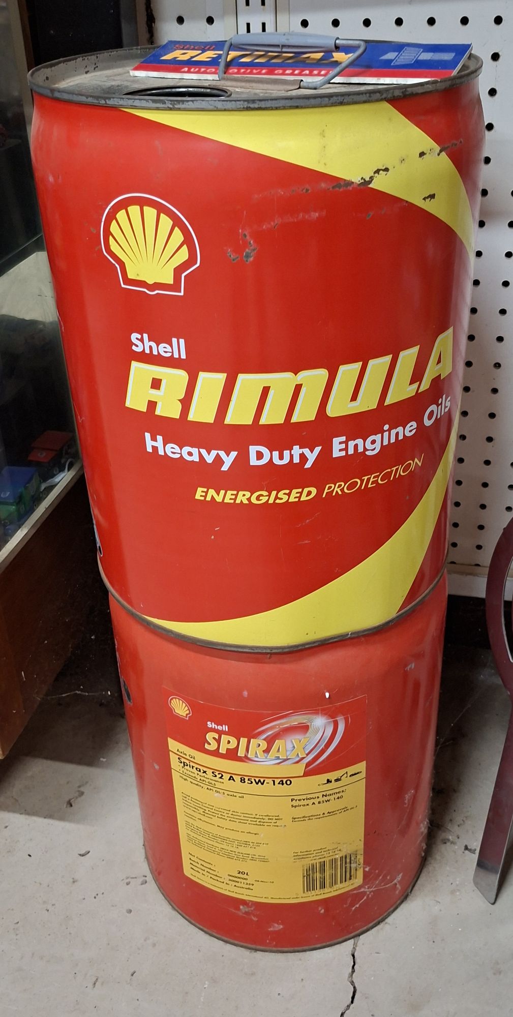 SHELL OIL DRUMS