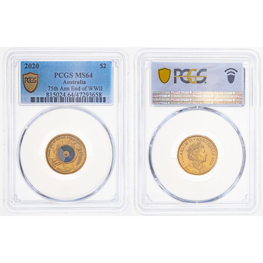75th Ann End of WWII, Two Dollar, 2020, PCGS MS 64