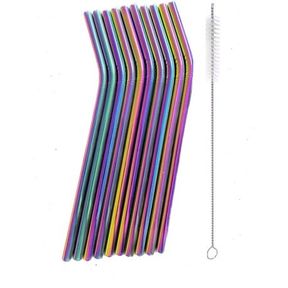 Reusable Stainless Steel Multicoloured Drinking Straws | STRAIGHT STRAWS