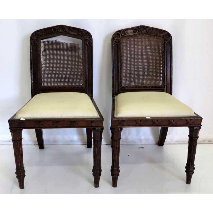 PAIR OF SIDE CHAIRS