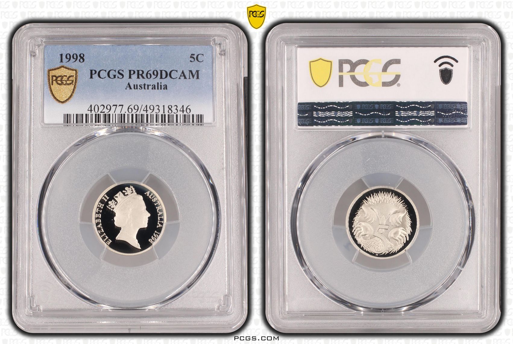 Five Cent, 1998, PCGS PR69DCAM