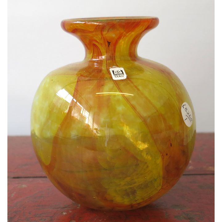 A MDINA GLASS VASE.