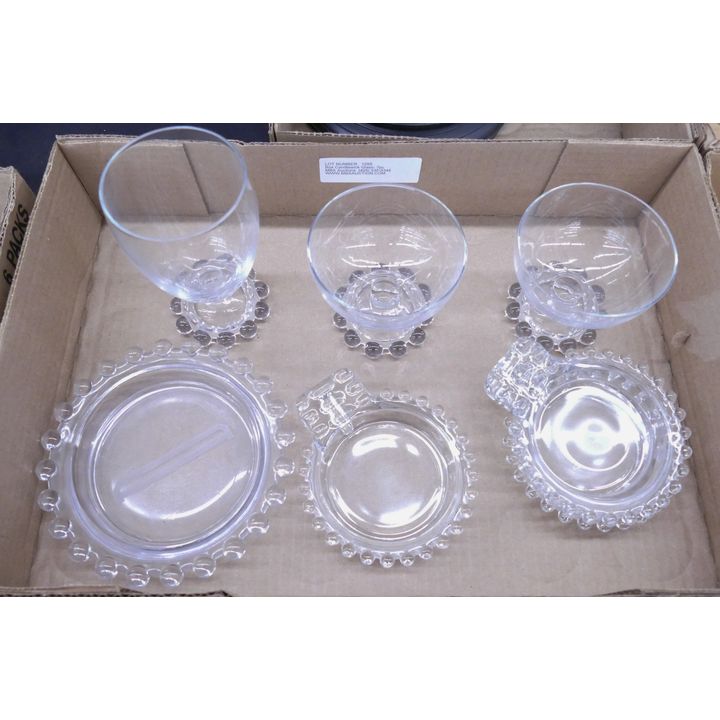 Box Candlewick Glass- 7pc Total