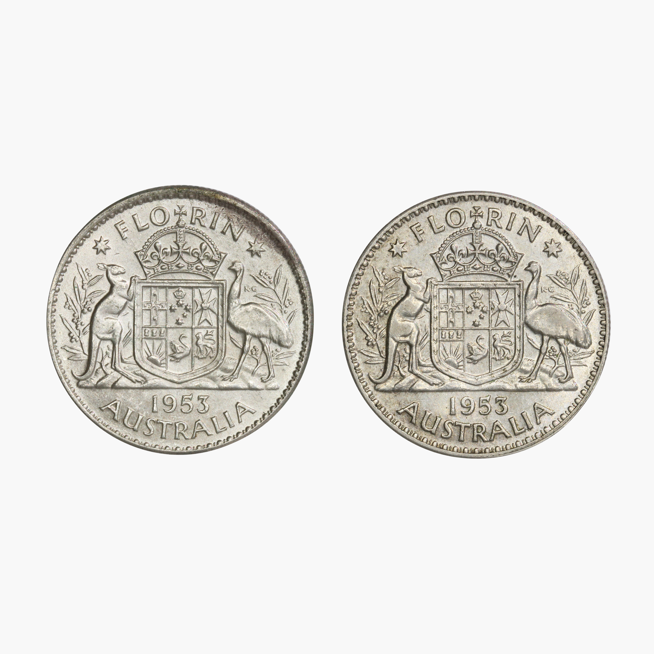 1102. · Elizabeth II, Florin, 1953, EF