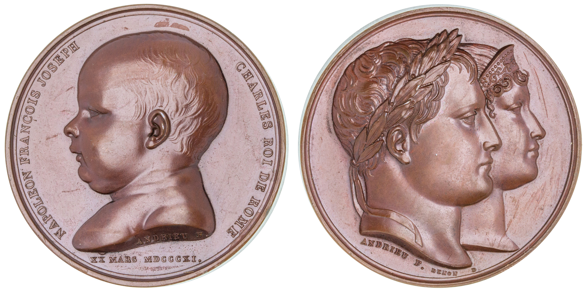 France, Bronze Birth Medal, 1811, UNC