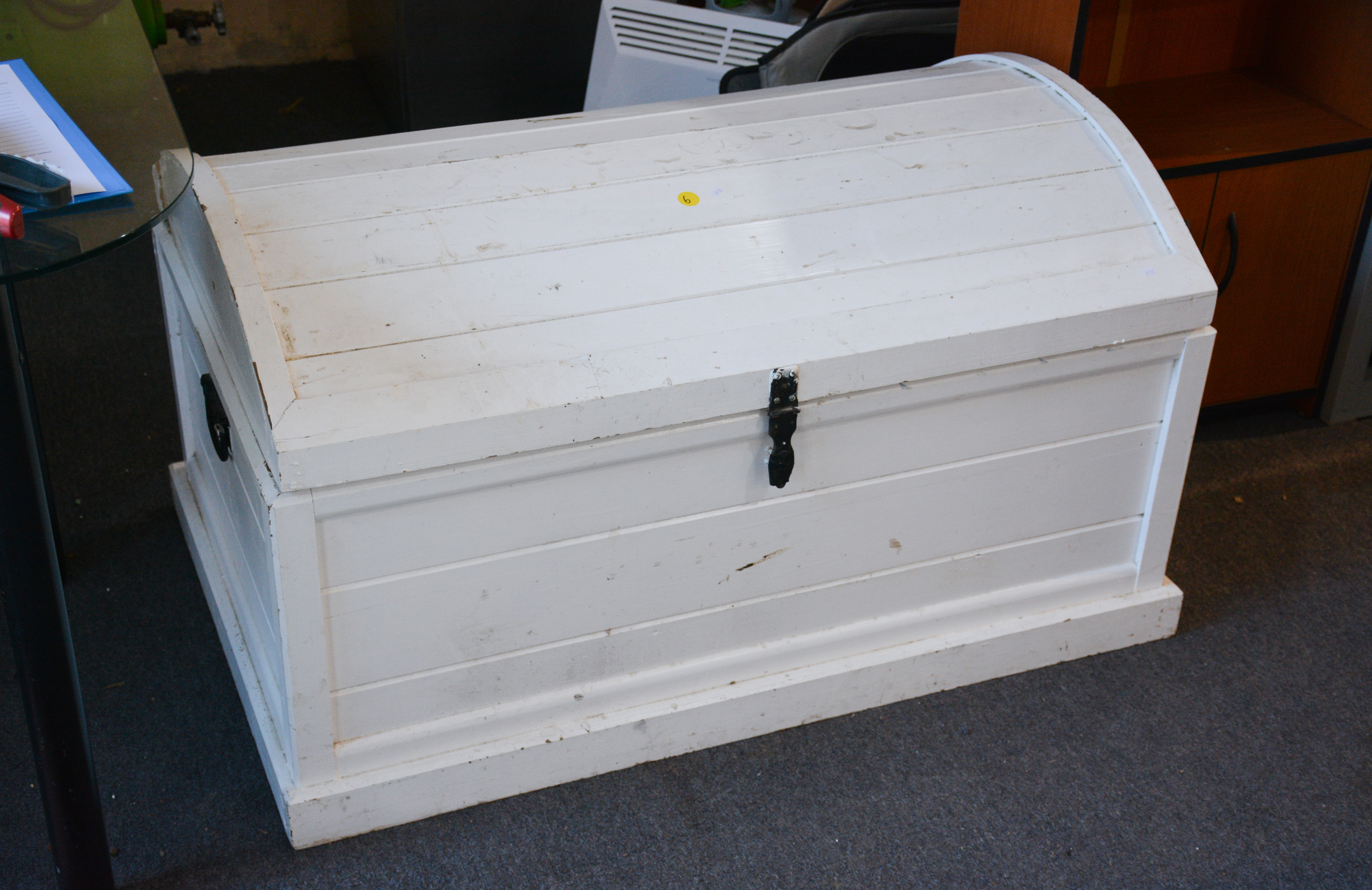 Large White Wooden Trunk (AF) — NZ auction result