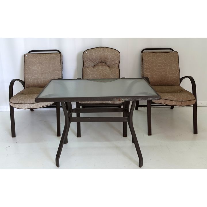 TABLE AND 3 CHAIRS