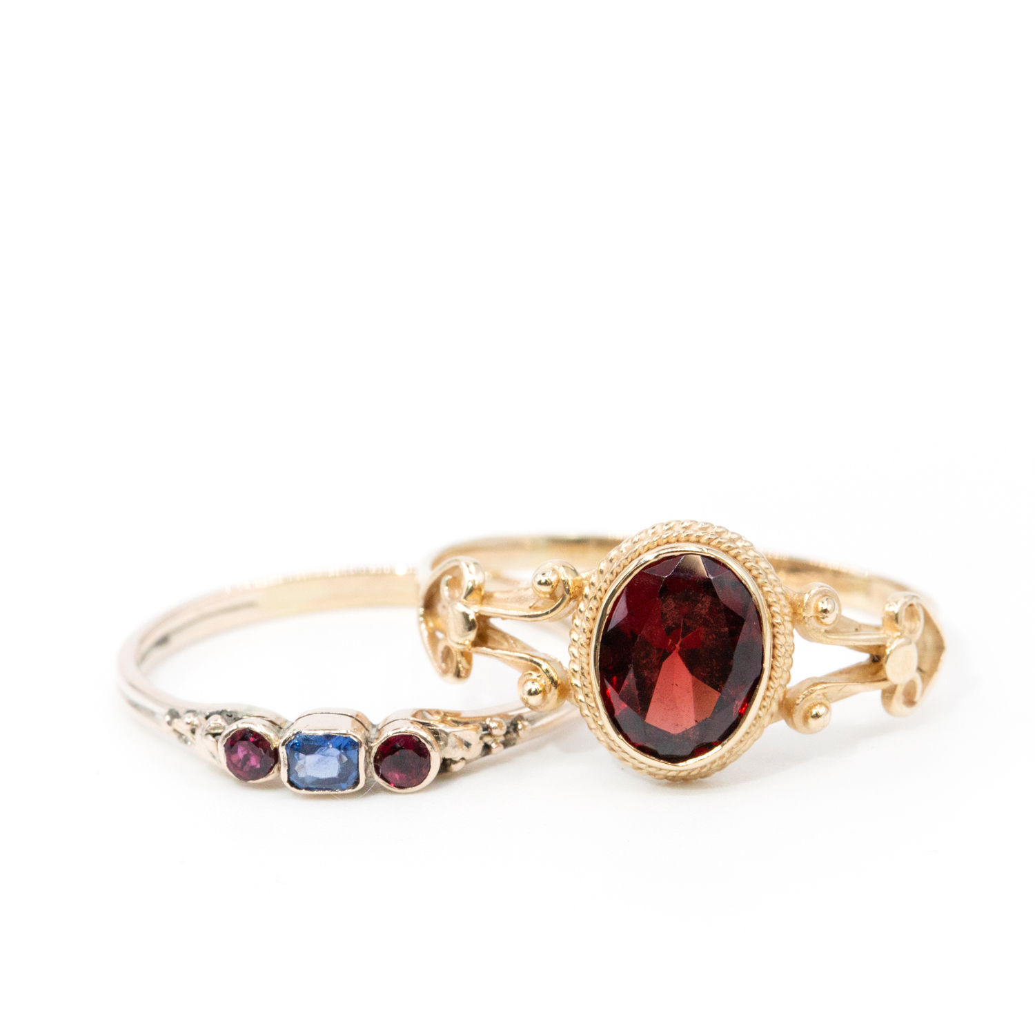 Two Vintage 9ct Gold Rings