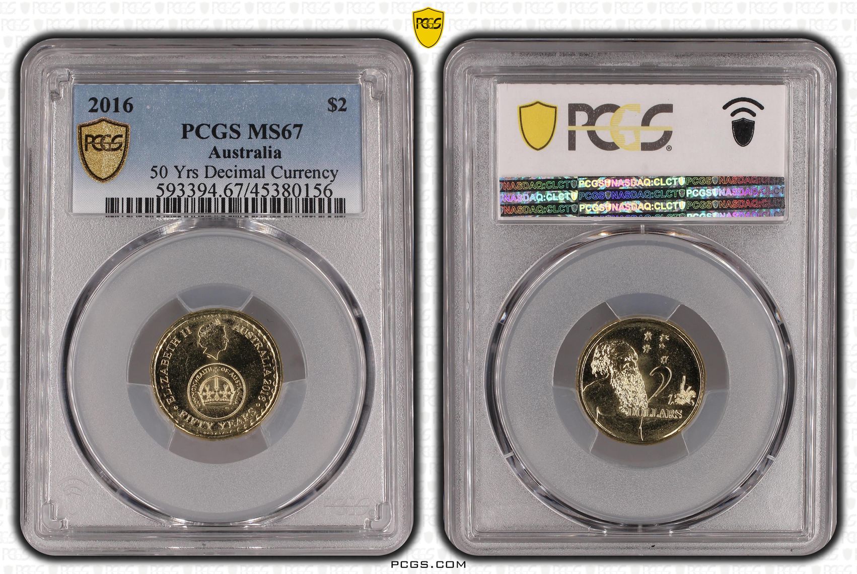 2016 Aus $2 50 Yrs Decimal Currency PCGS MS67