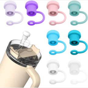 8PCS STRAW COVER CAP FOR STANLEY, SIMPLE MODERN, YETI, OWALA, HYDRO FLASK, REDUCE, AND ALL BRANDS 6 TO 10MM TUMBLER STRAW, DISHWAS
