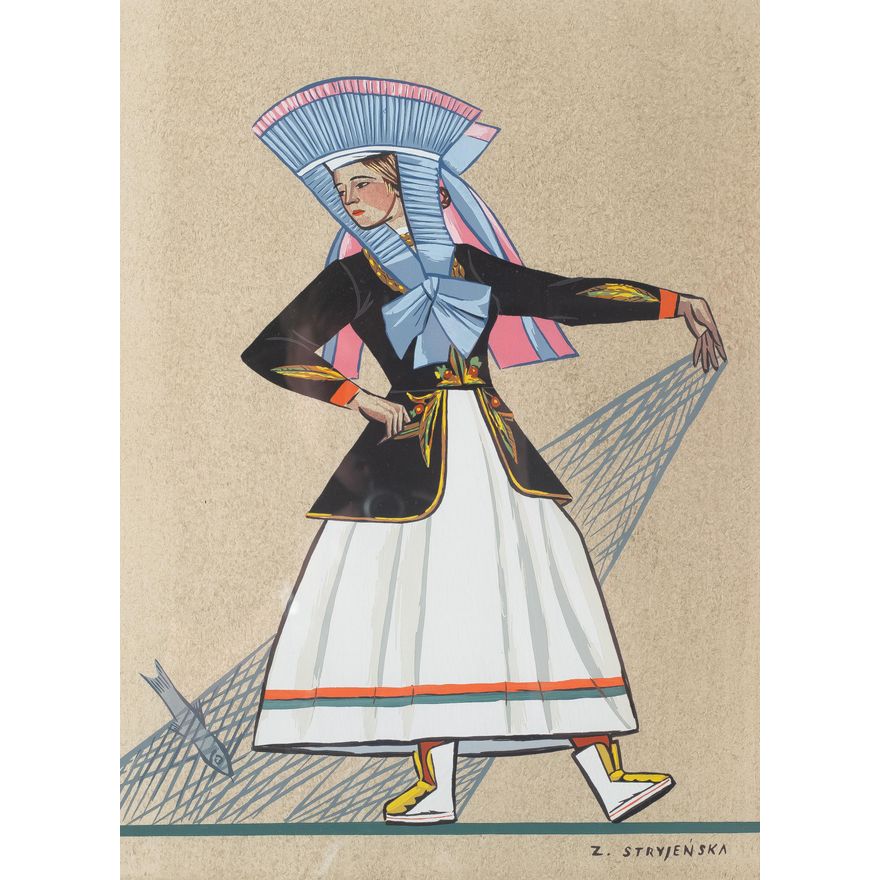 Zofia Stryjeńska | Kobieta w stroju kaszubskim, 1939 r.