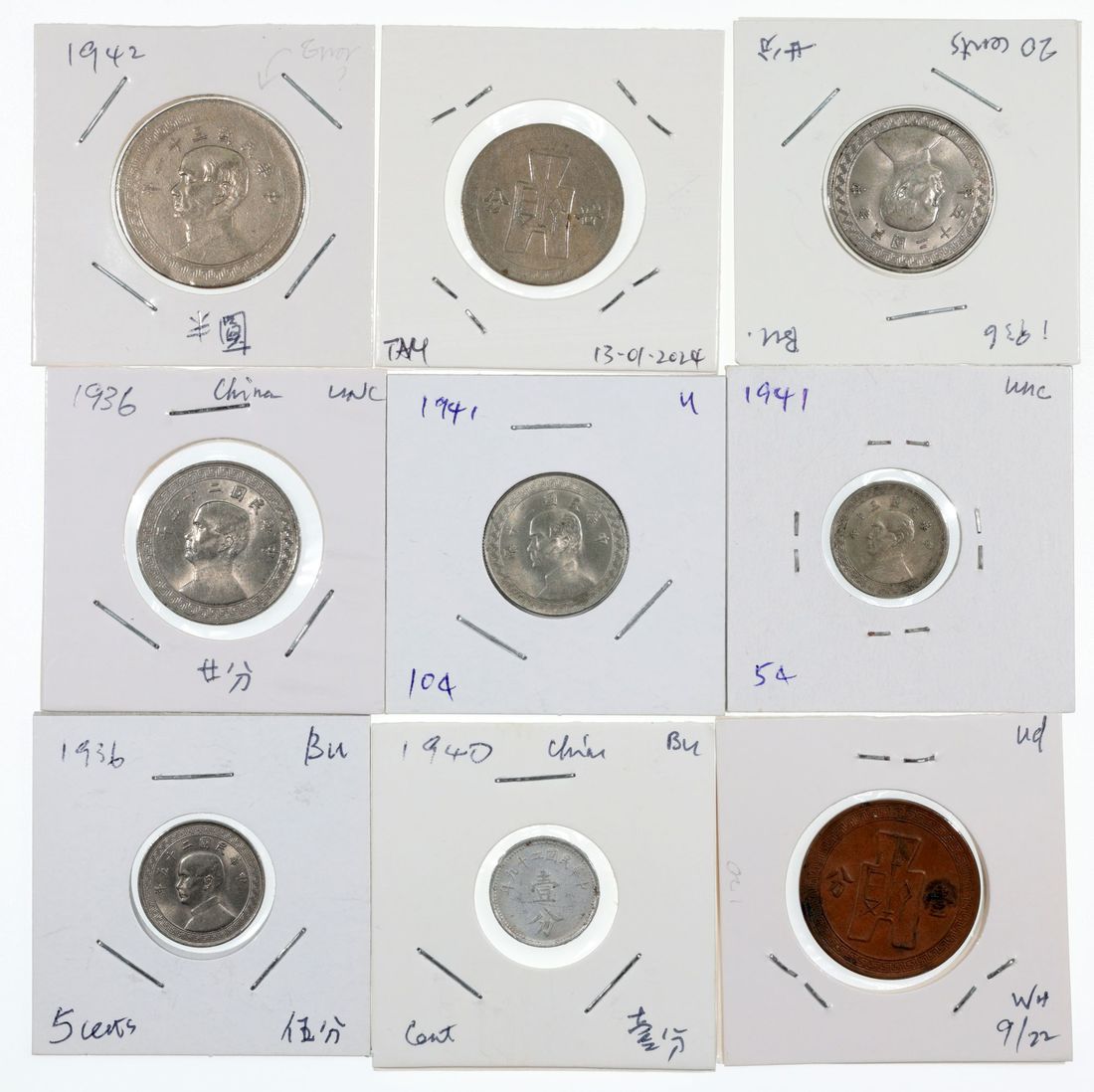 China, Republic, a group of 9x, including, | Spink