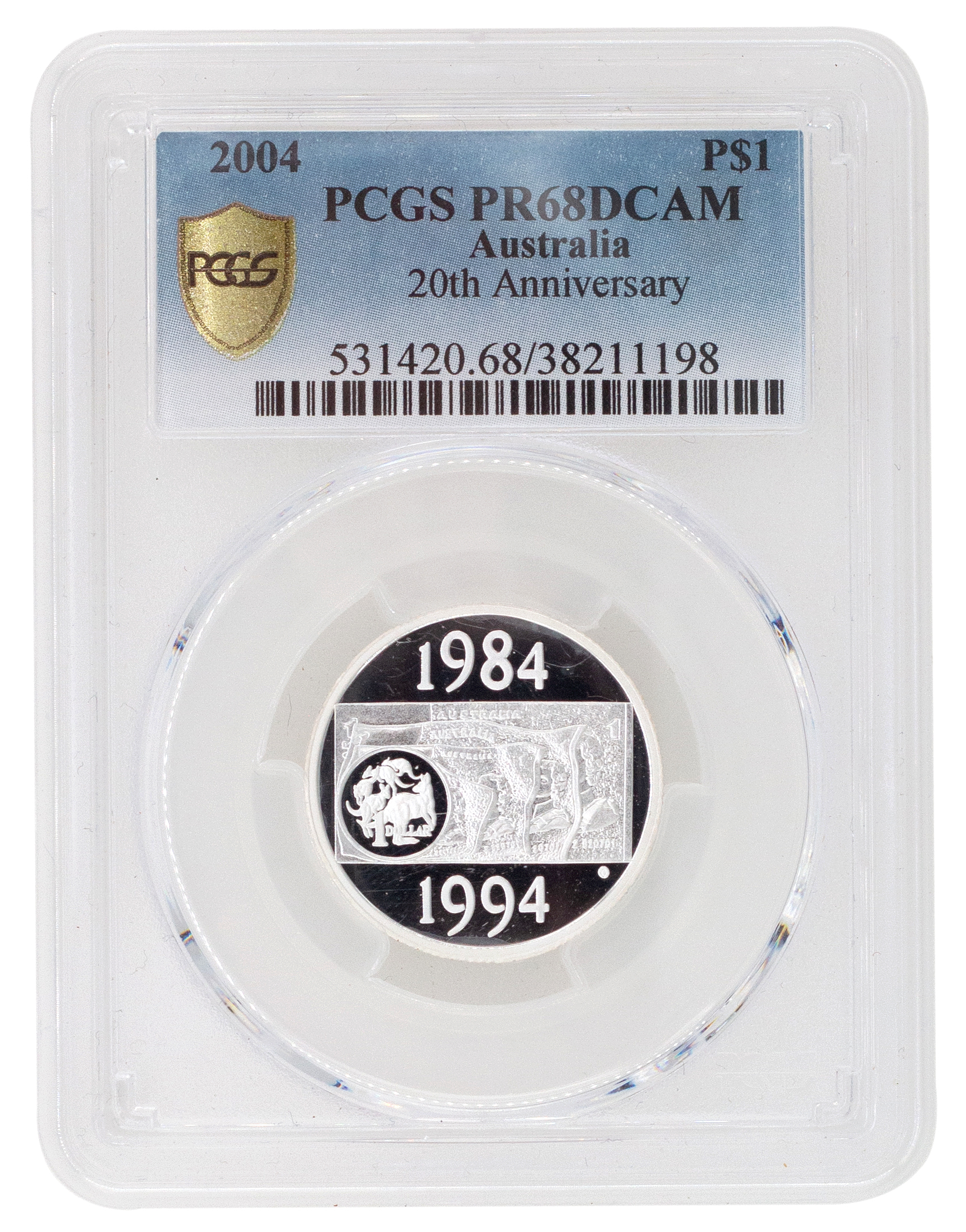 Elizabeth II, One Dollar, 2004, PCGS