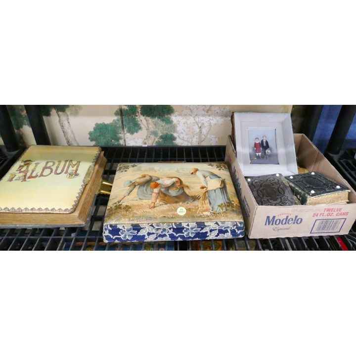 Shelf Antique Photo Albums