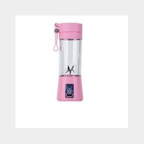BRAND NEW - Rechargeable Smoothie Fruit Blender with USB Port 6 Blades - Pink-51462/3600 B1 (S3)