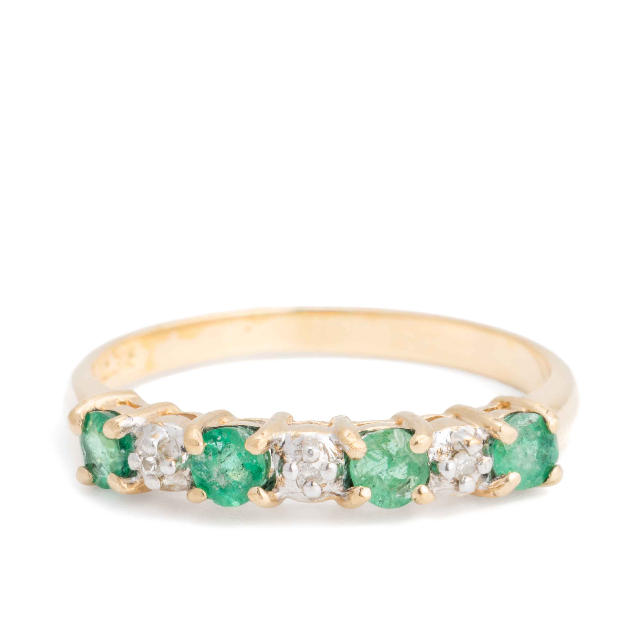 232 · Emerald & Diamond 9ct Gold Ring