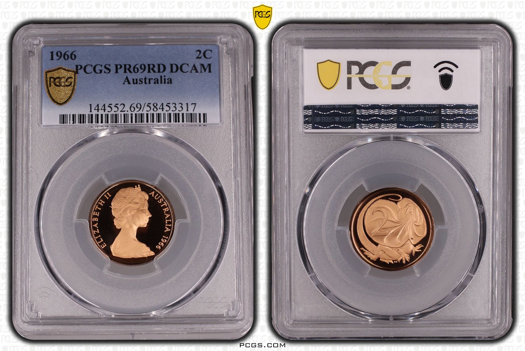 Two Cent, 1966, Pcgs Pr69dcam