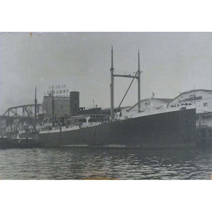 Antique ''Crown of Seville'' Mounted Ship Photograph 13''x19''