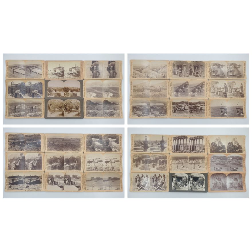 Stereograph Cards - Palestine (x36)