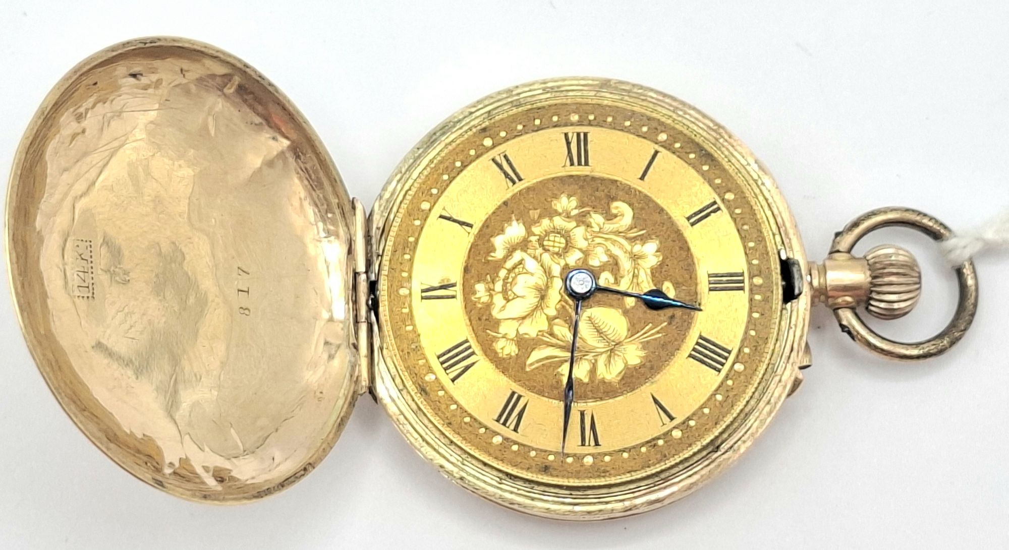 14CT GOLD LADIES POCKET WATCH