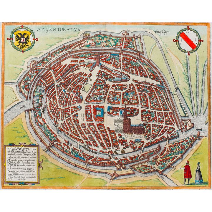 Georg Braun, Frans Hogenberg | Argentoratum. Strasburg