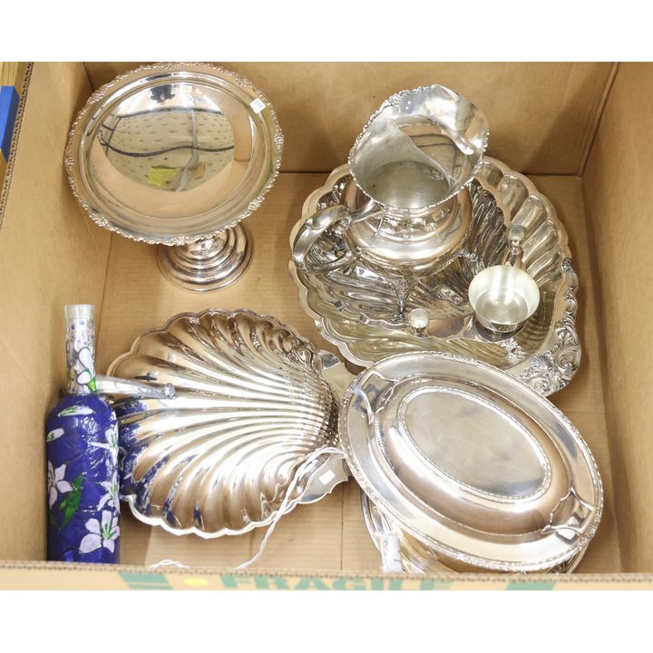 Large Box Silverplated Serving Pieces