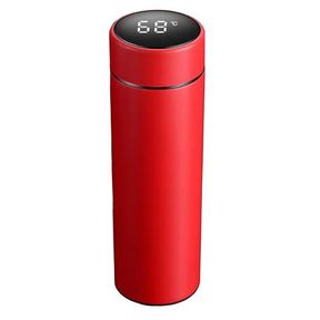 Stainless Steel Vacuum LED Temperature Display Red Smart Flask 500ml | DEFECTIVE / SCREEN CRACKED
