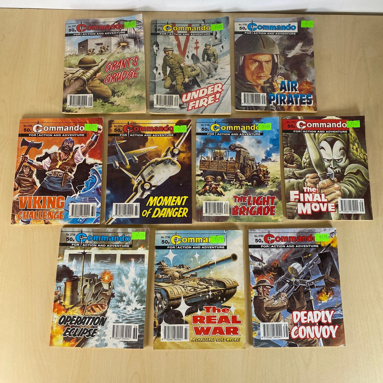 Commando War Comics Issues - 2751, 2752, 2753, 2754, 2755, 2756, 2757, 2758